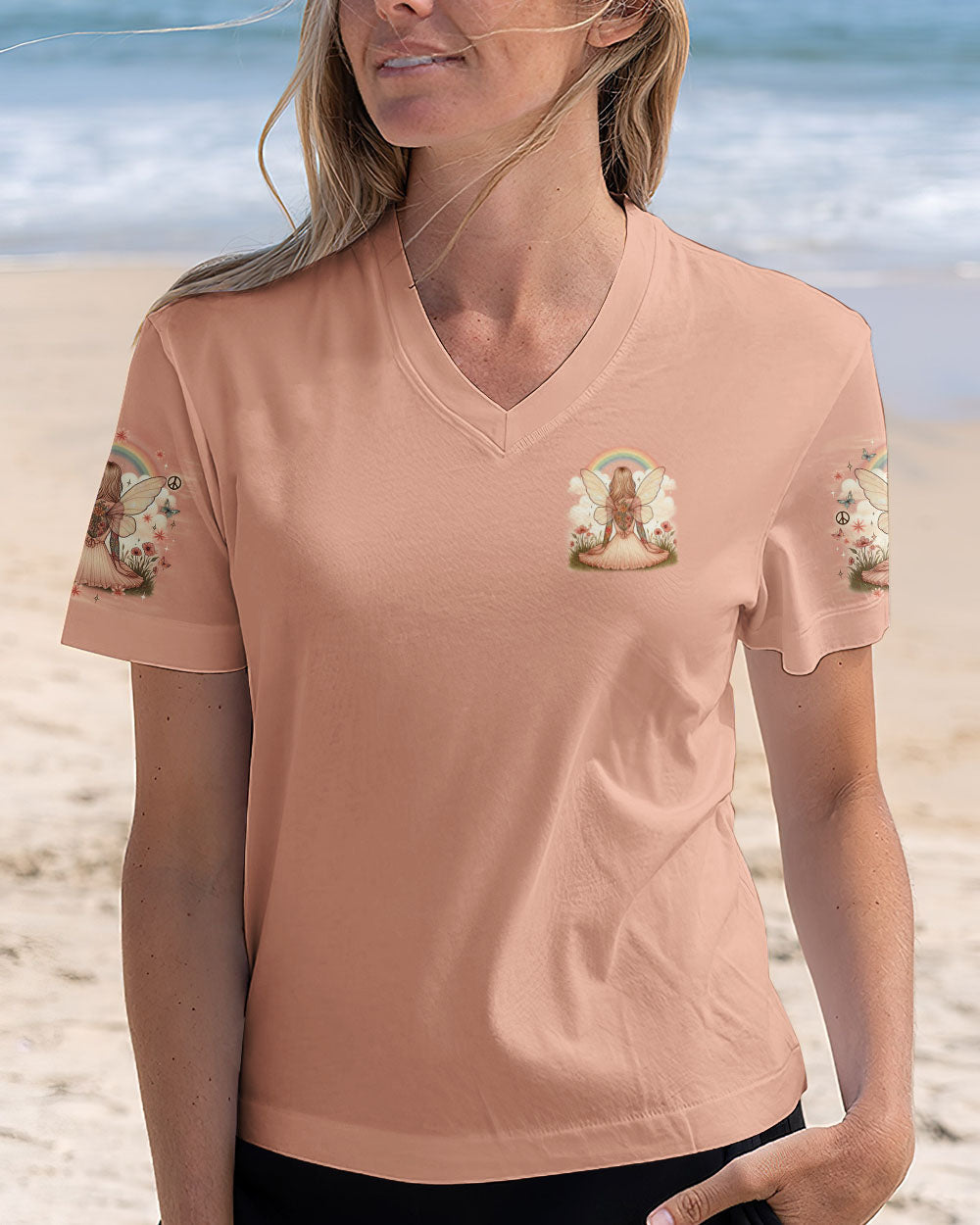 I Believe There Are Angels Among Us Angel and Floral Graphic AOP Shirts _12_ 2Aezp