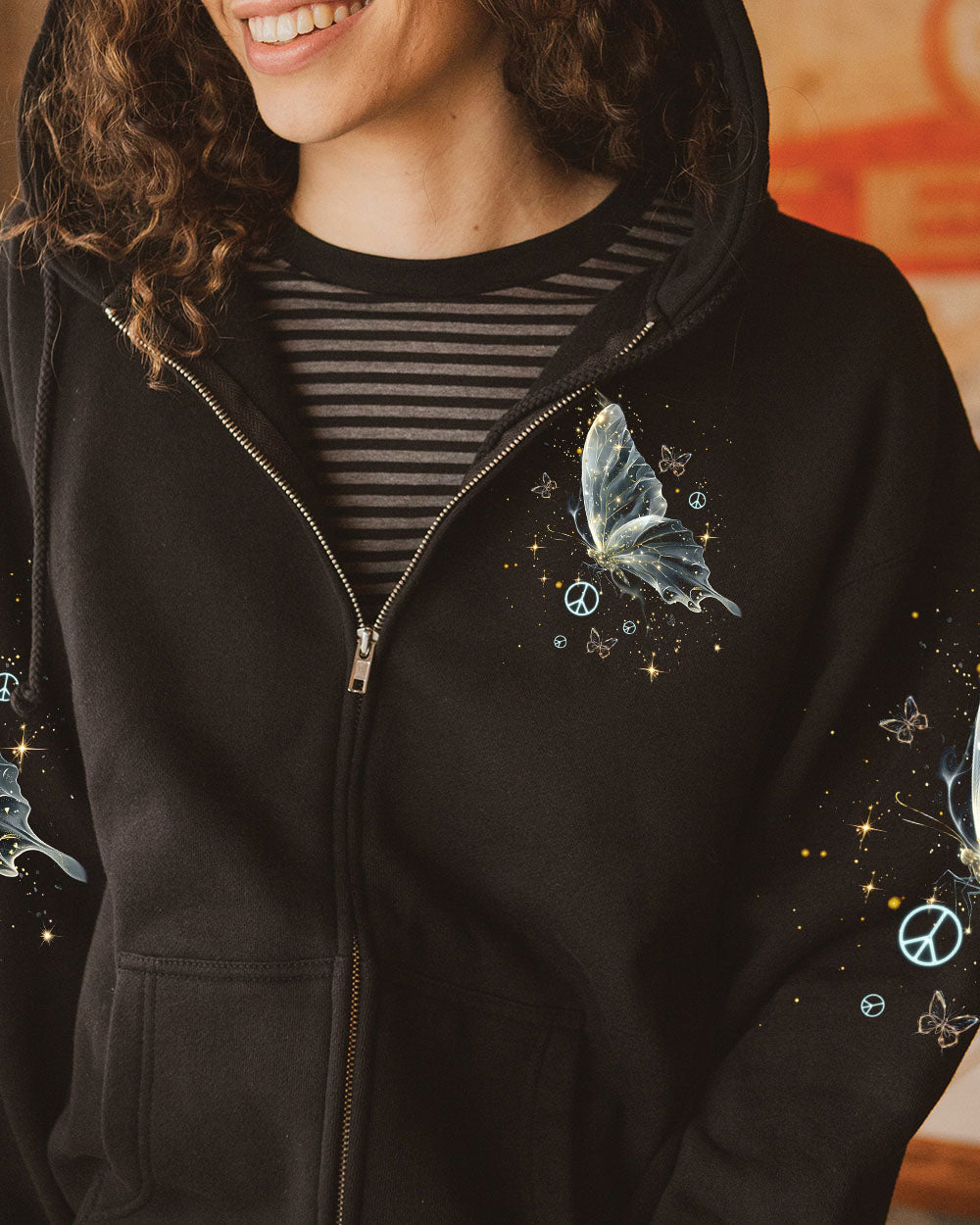 I Believe There Are Angels Among Us Butterfly Spiritual Graphic AOP Shirts _4_ nvPcS