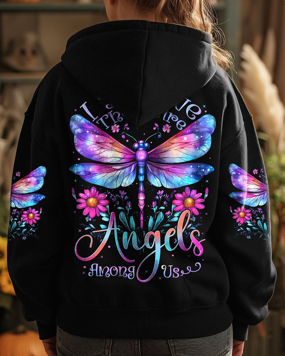 I Believe There Are Angels Among Us Dragonfly Memorial Graphic AOP Shirts _8_ 6KAg3