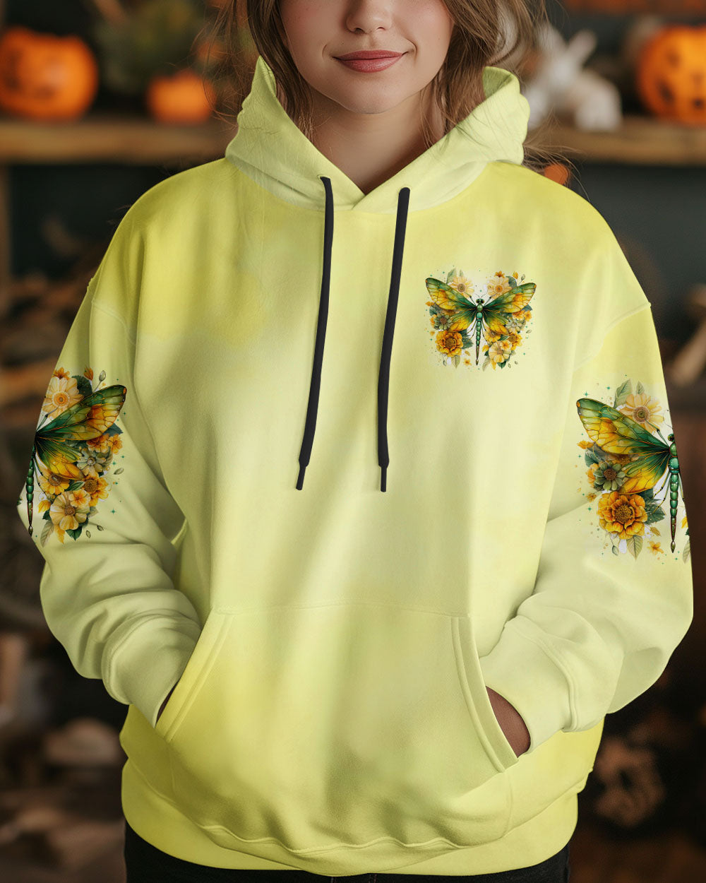 I Believe There Are Angels Among Us Green Dragonfly and Sunflower Design AOP Shirts _13_ 1cd14