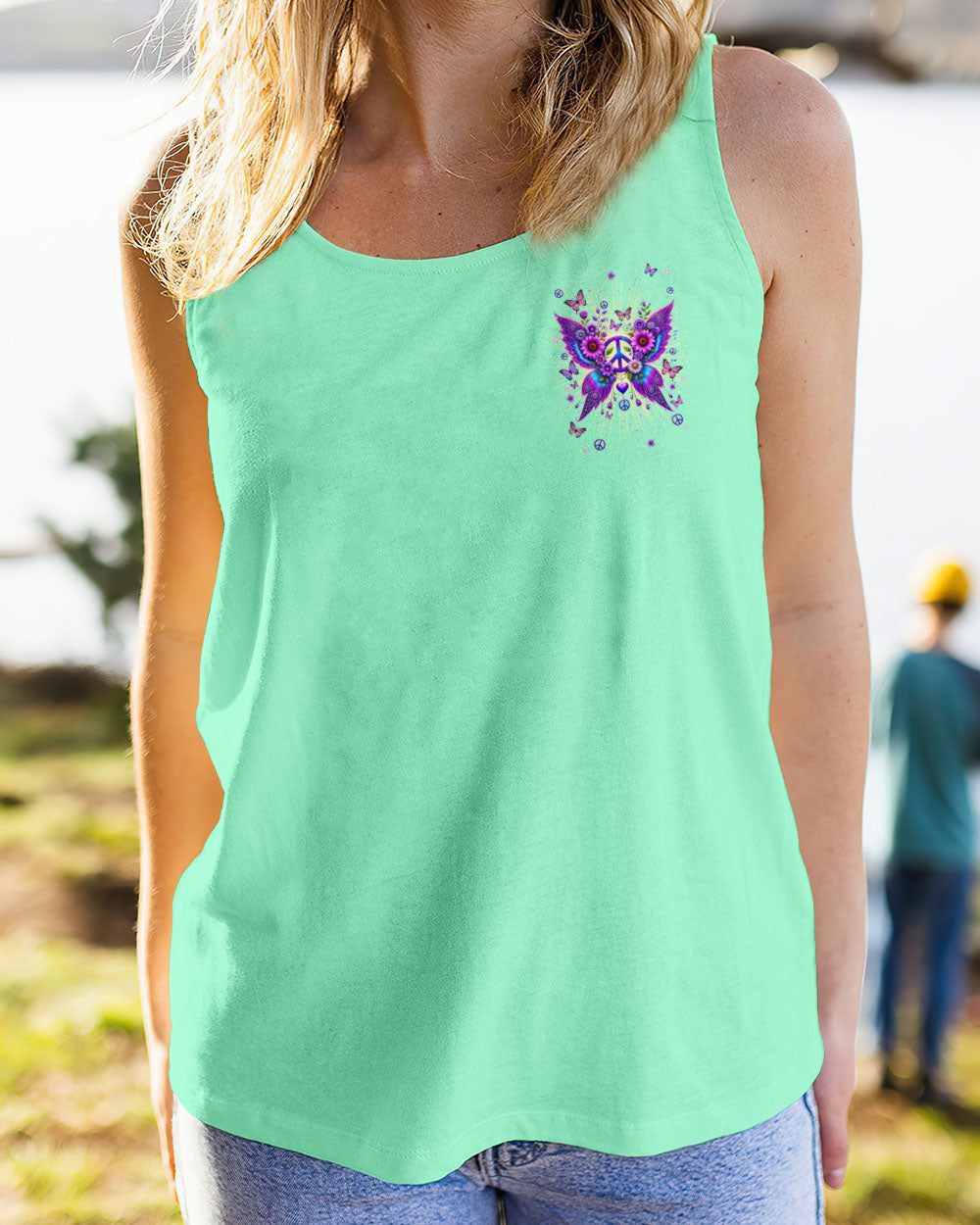 I Believe There Are Angels Among Us Peace and Butterfly Wings AOP Shirts _13_ yoLBI