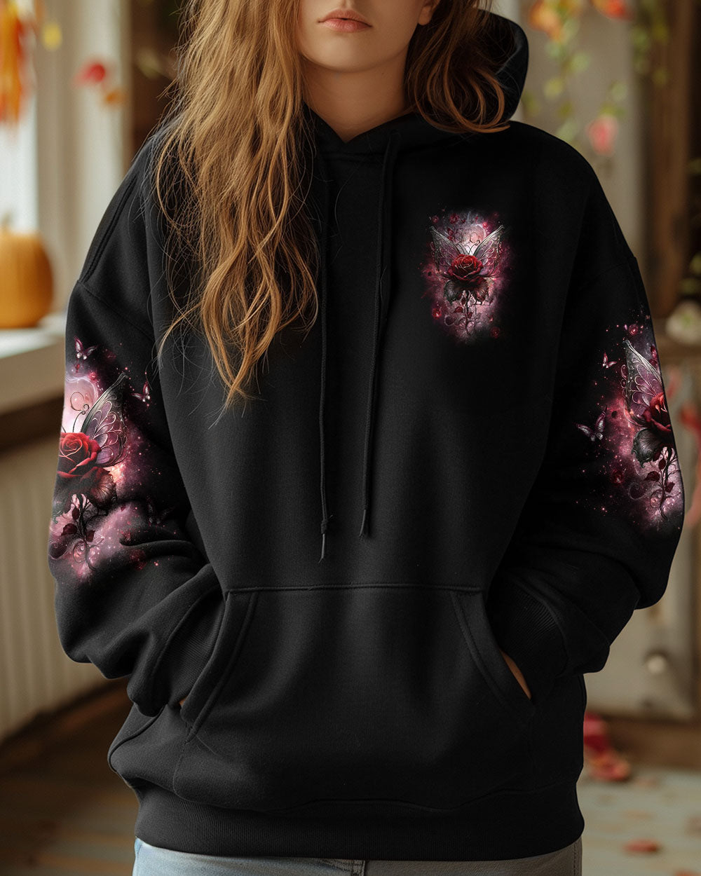 I Believe There Are Angels Among Us Rose and Butterfly Memorial AOP Shirts _13_ D78EB