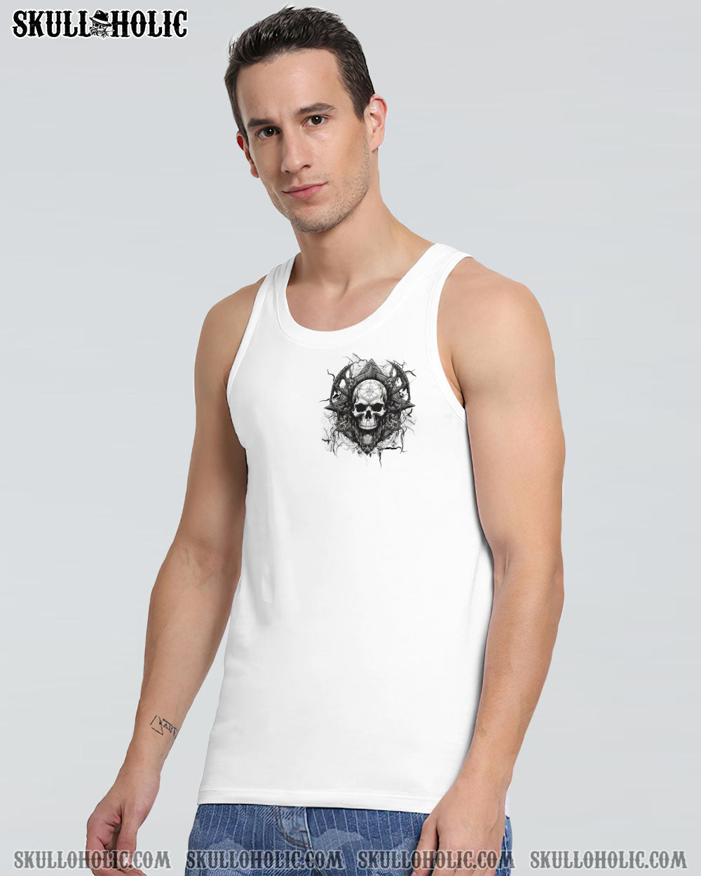 I Can Fix Stupid But It_E2_80_99s Gonna Hurt Skull Dark Gothic Ink Style AOP Shirts _10_ tHRXF