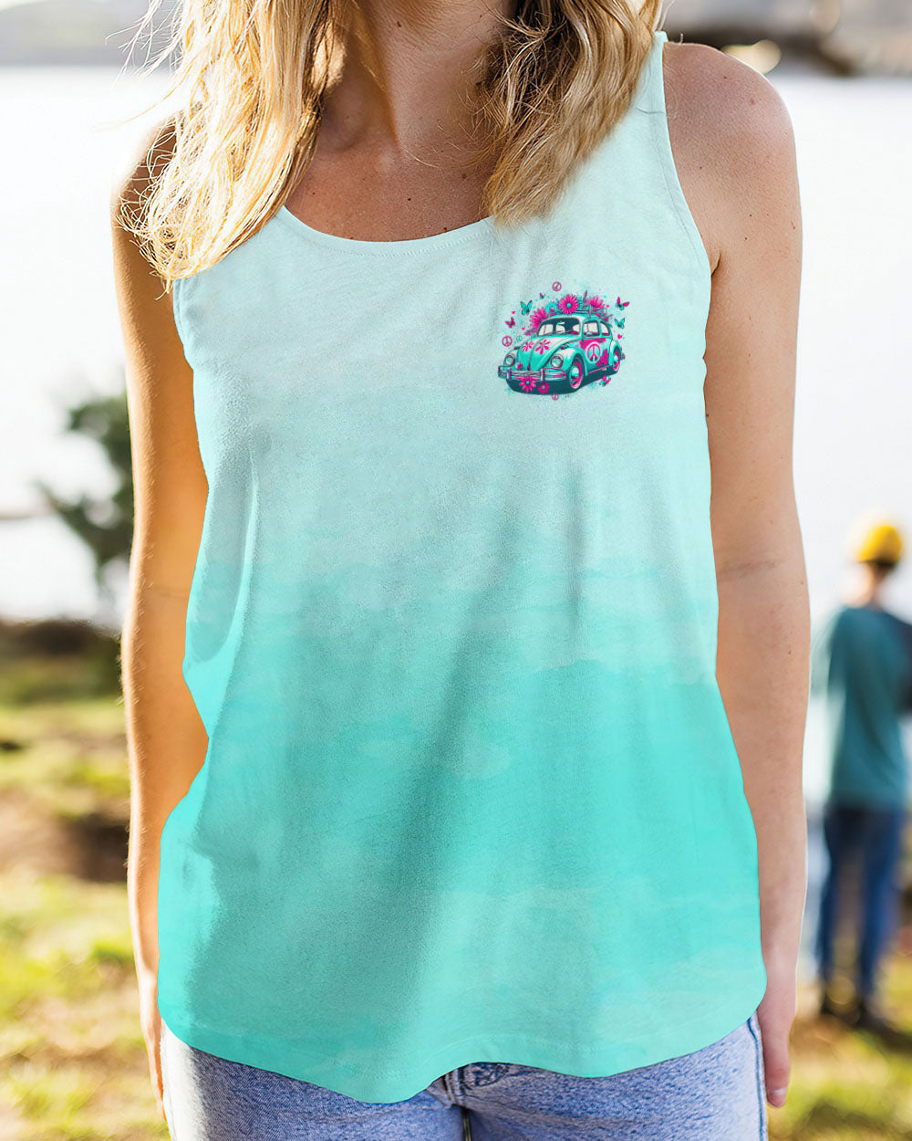 I am the Free Spirit that Roams the Open Road Hippie Car with Peace Sign AOP Shirts _6_ E9iVt