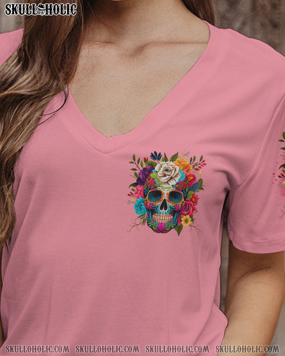 I_E2_80_99m Blunt Because God Rolled Me That Way Colorful Skull and Flower AOP Shirts _6_ kEvid