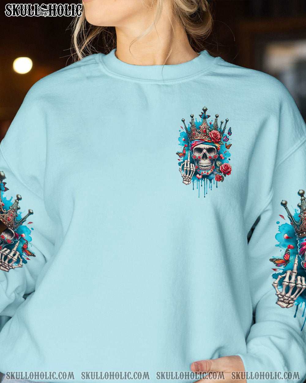 I_E2_80_99m Not a Princess I_E2_80_99m the F Queen Sku Crown Roses Sassy Attitude Graphic for Women AOP Shirts _12_ FGgKr