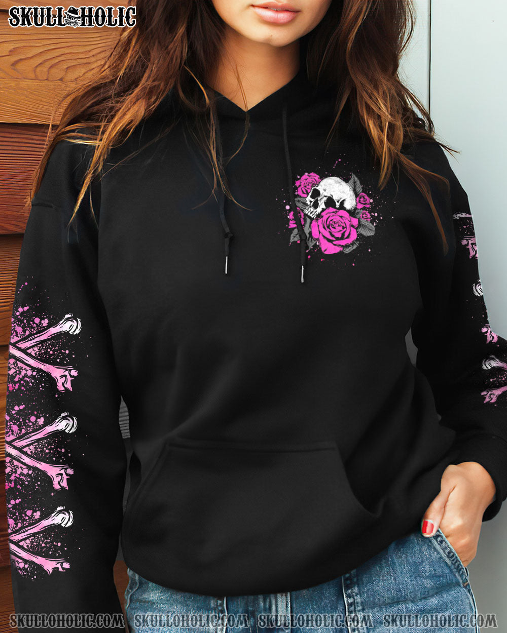 I_E2_80_99m a BITCH Don_E2_80_99t Try Me Funny Pink Skull and Rose Badass Attitude AOP Shirts _4_ pGSFR