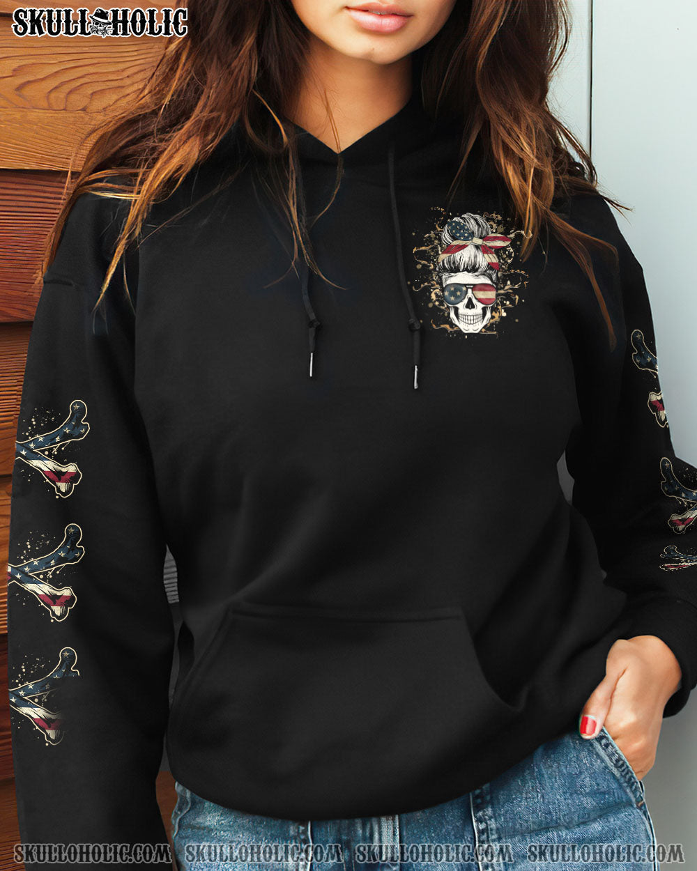 I_E2_80_99m a BITCH Don_E2_80_99t Try Me Patriotic Skull with Flag Funny Graphic Tee for Women AOP Shirts _16_ fDkOe