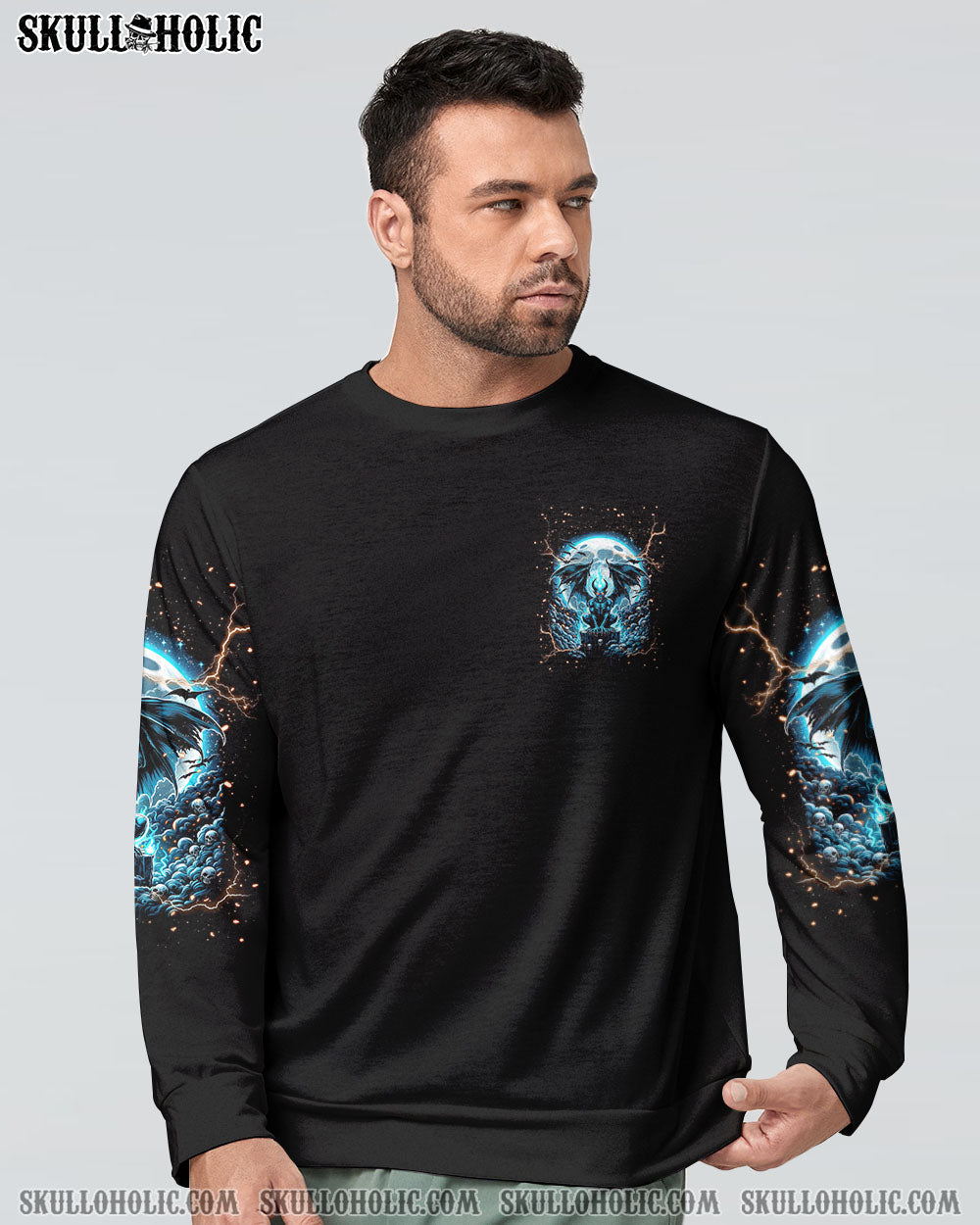 Iam Never Alone My Demons Are With Me Edgy _26 Powerful Gothic AOP Shirts _10_ kF6eA