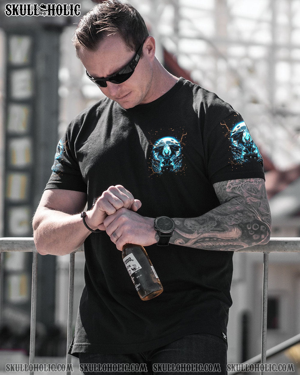 Iam Never Alone My Demons Are With Me Edgy _26 Powerful Gothic AOP Shirts _4_ bJyGz