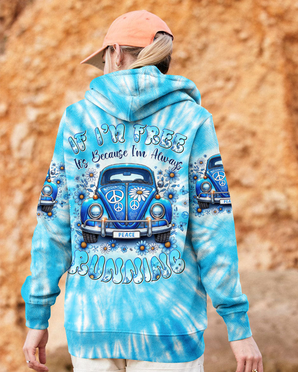 If Im Free Its Because Im Always Running Hippie VW Van Tie Dye AOP Shirts _5_ OJQMk