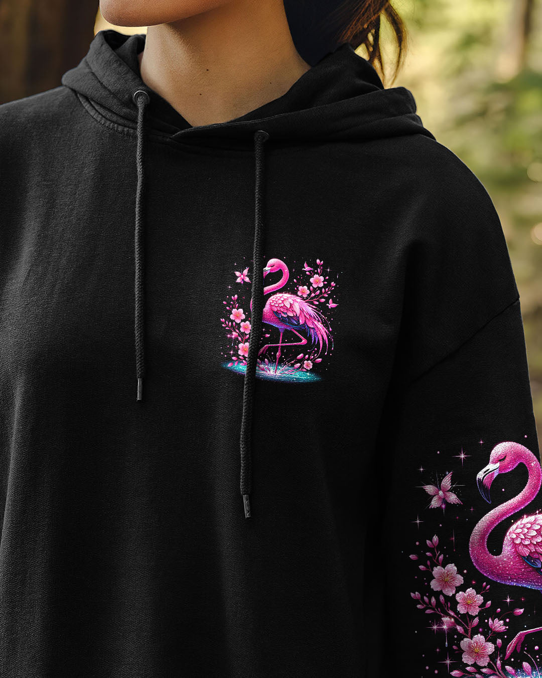 If Its Pink and Sparkly I Need It Flamingo Glamorous Glitter Graphic Tee for Women AOP Shirts _6_ PUPrH