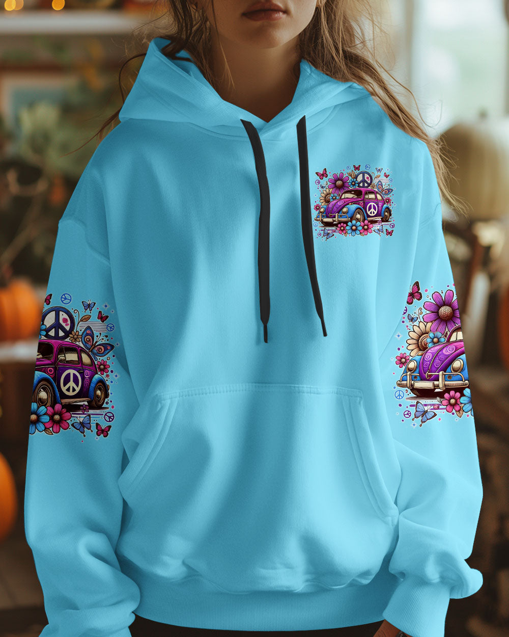 Im Just an Old Hippie You Know Peace _26 Love Retro Hippie Car Flower AOP Shirts _6_ SY4sS