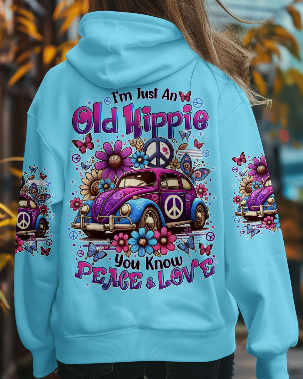 Im Just an Old Hippie You Know Peace _26 Love Retro Hippie Car Flower AOP Shirts _7_ 9mjMz