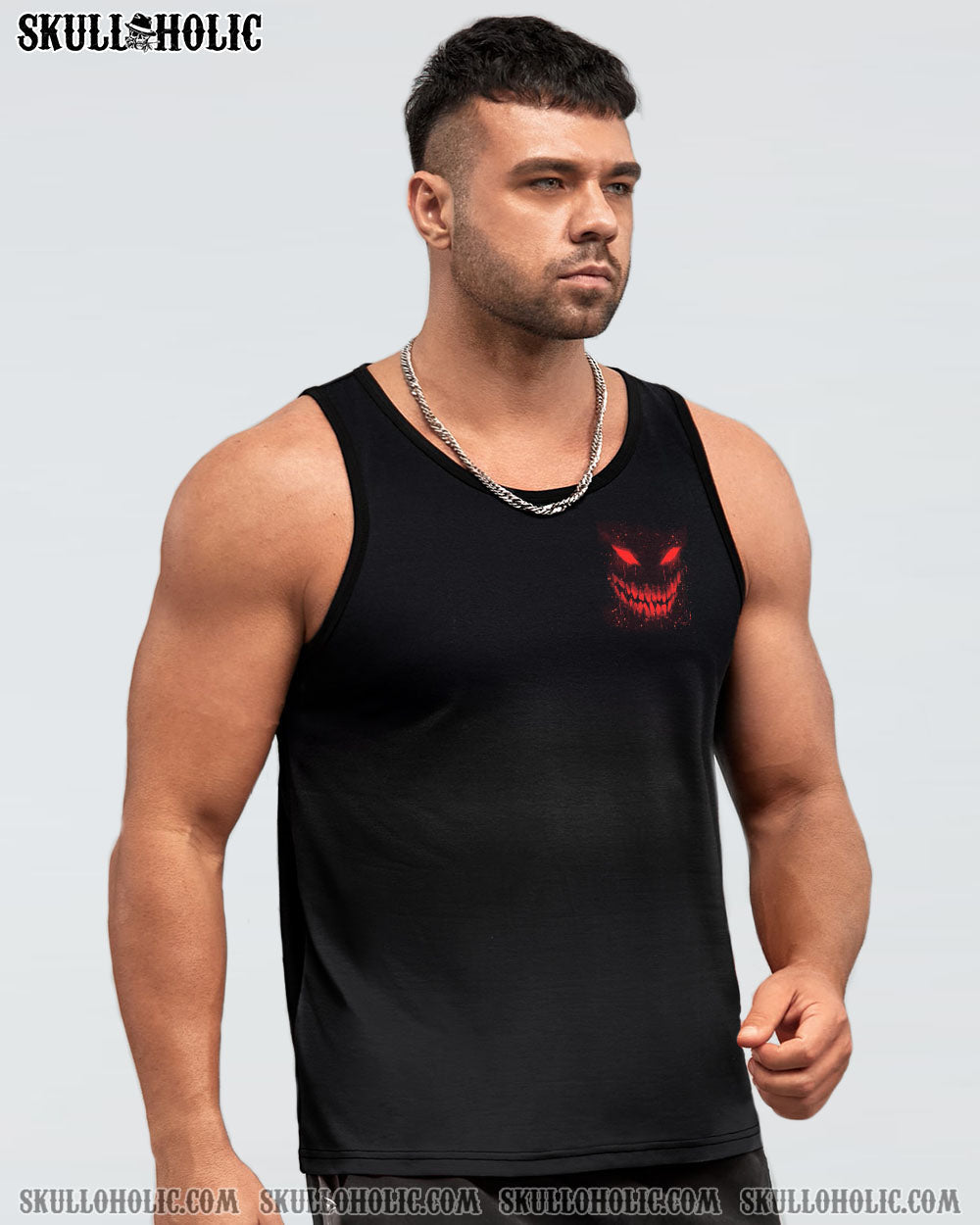 Im Never Alone My Demons Are With Me 247 Dark Red Skull Gothic Horro AOP Shirts _15_ J5xpH