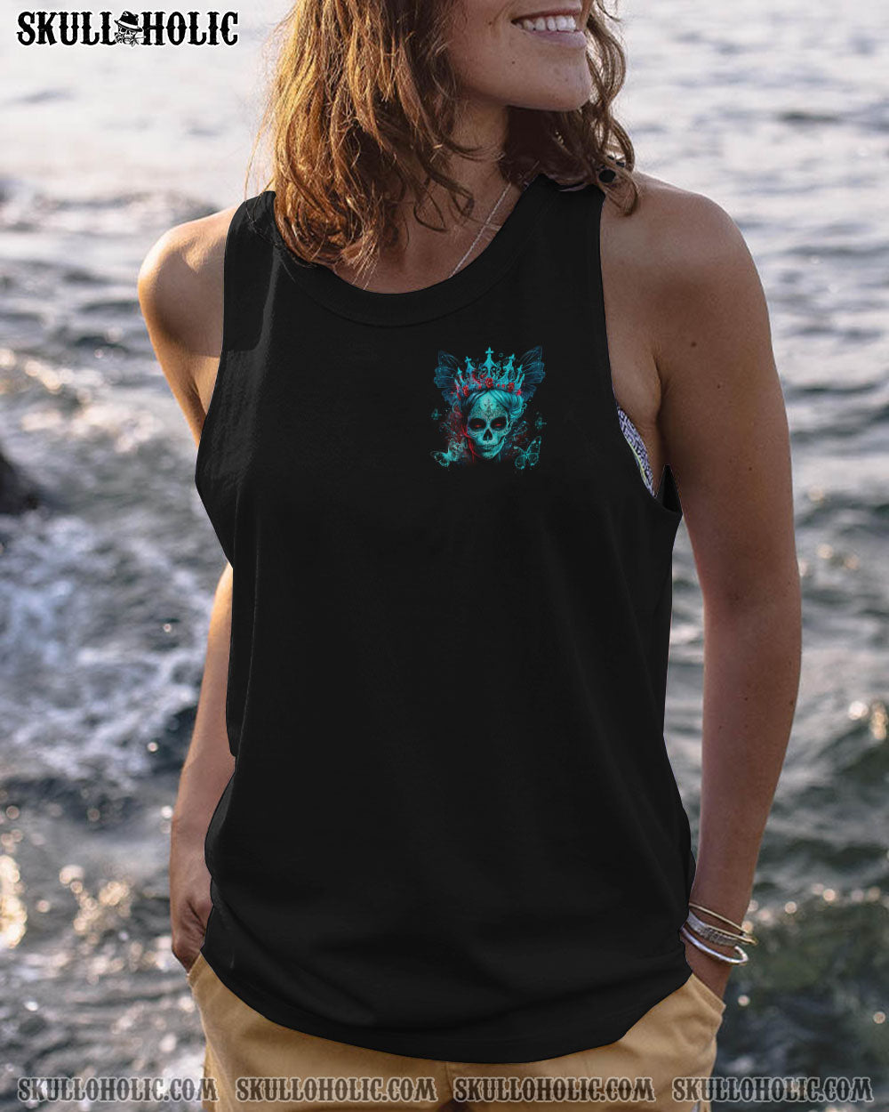 Im Not A Princess Im The F Queen Funny Skyll Gothic Queen Graphic for Women AOP Shirts _14_ qNFB4