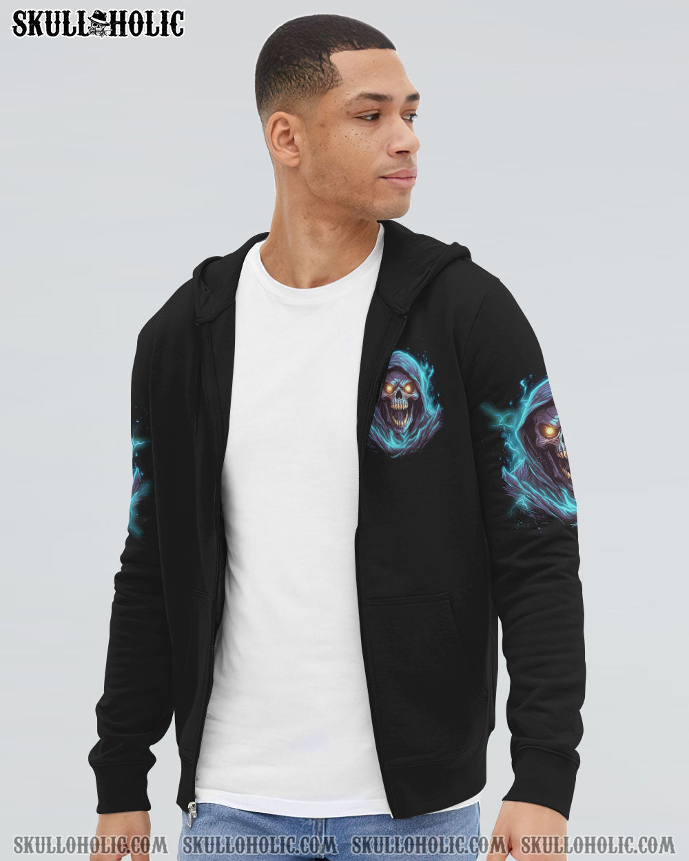 Im Not Anti Social Im Just Not User Friendly Grim Reaper Skull Graphic AOP Shirts _8_ MCPP1