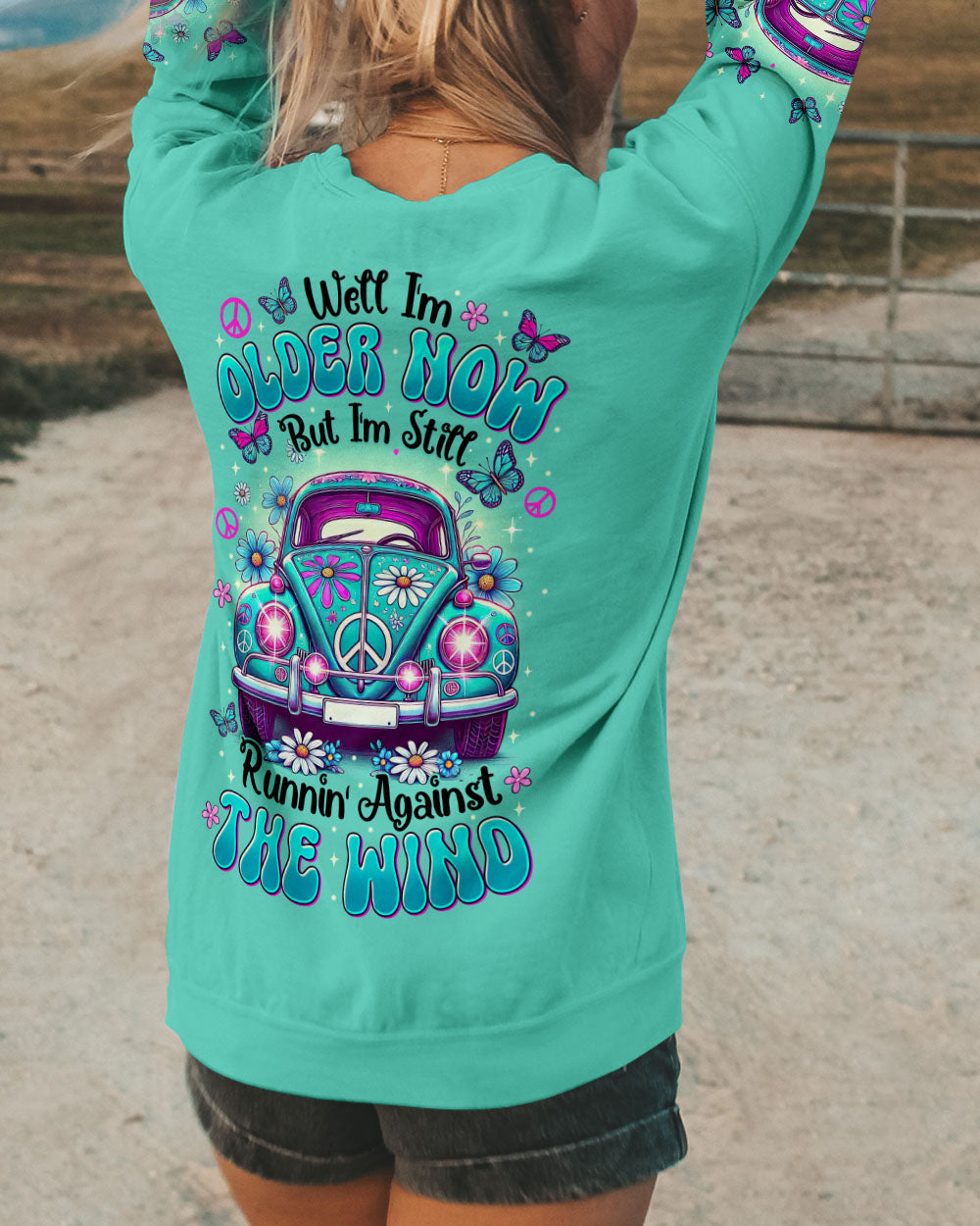 Im Older Now but Im still Runnin Against the Wind Funny Hippie Retro Car AOP Shirts _10_ JLXNC