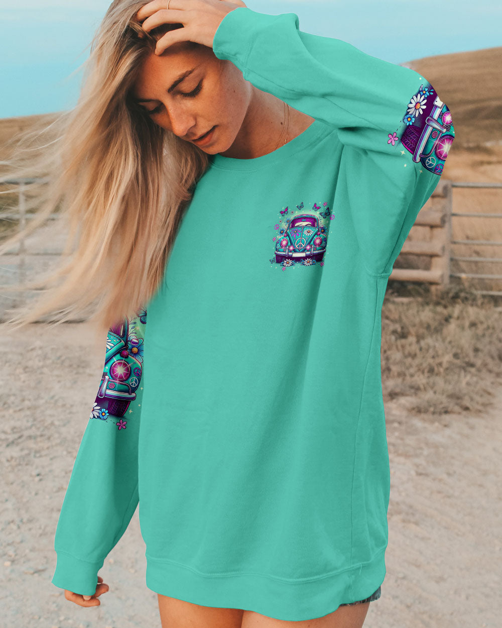 Im Older Now but Im still Runnin Against the Wind Funny Hippie Retro Car AOP Shirts _9_ EW3go