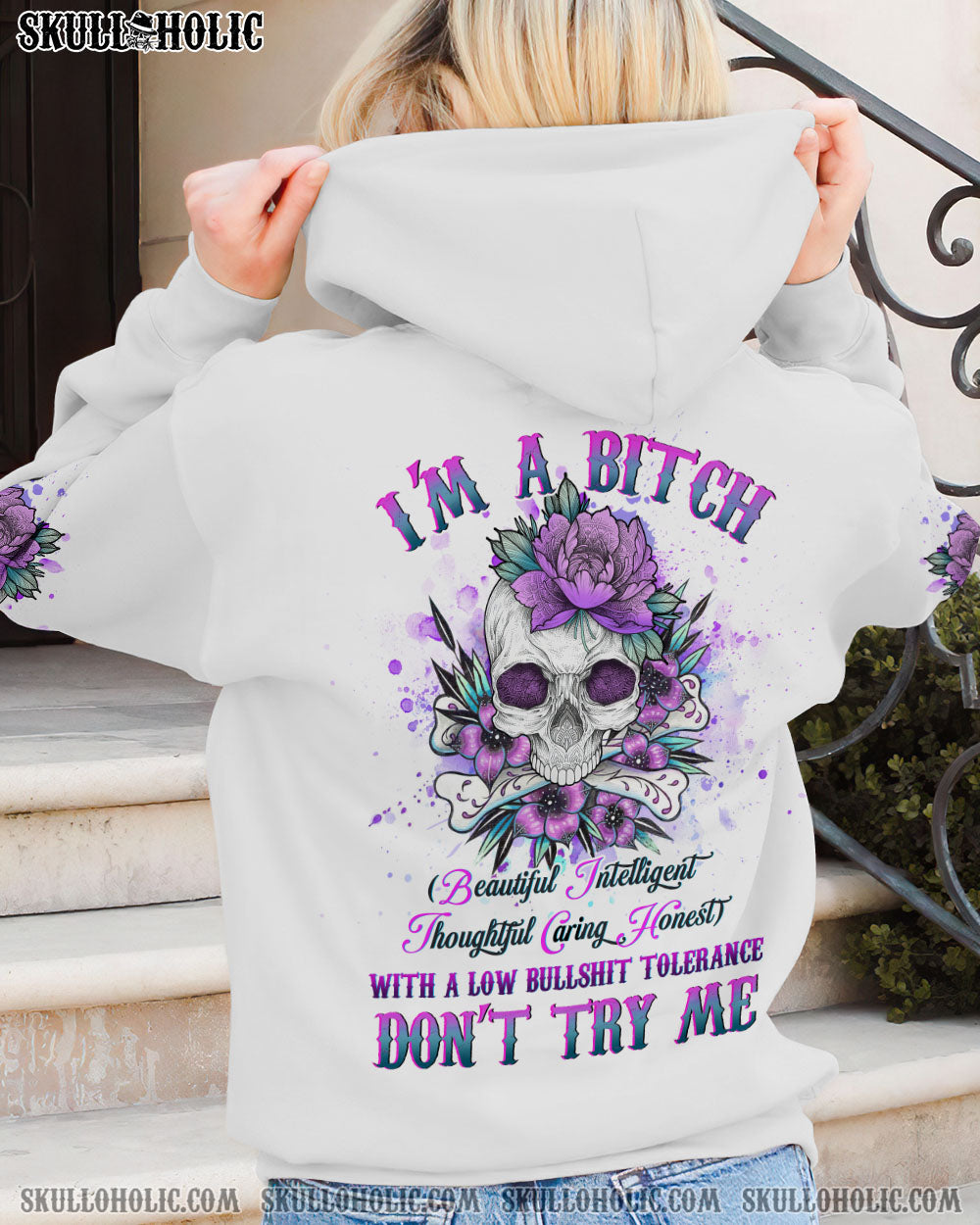 Im a B Don_E2_80_99t Try Me Funny Beautiful Intelligent Sassy Floral AOP Shirts _9_ Eblm0