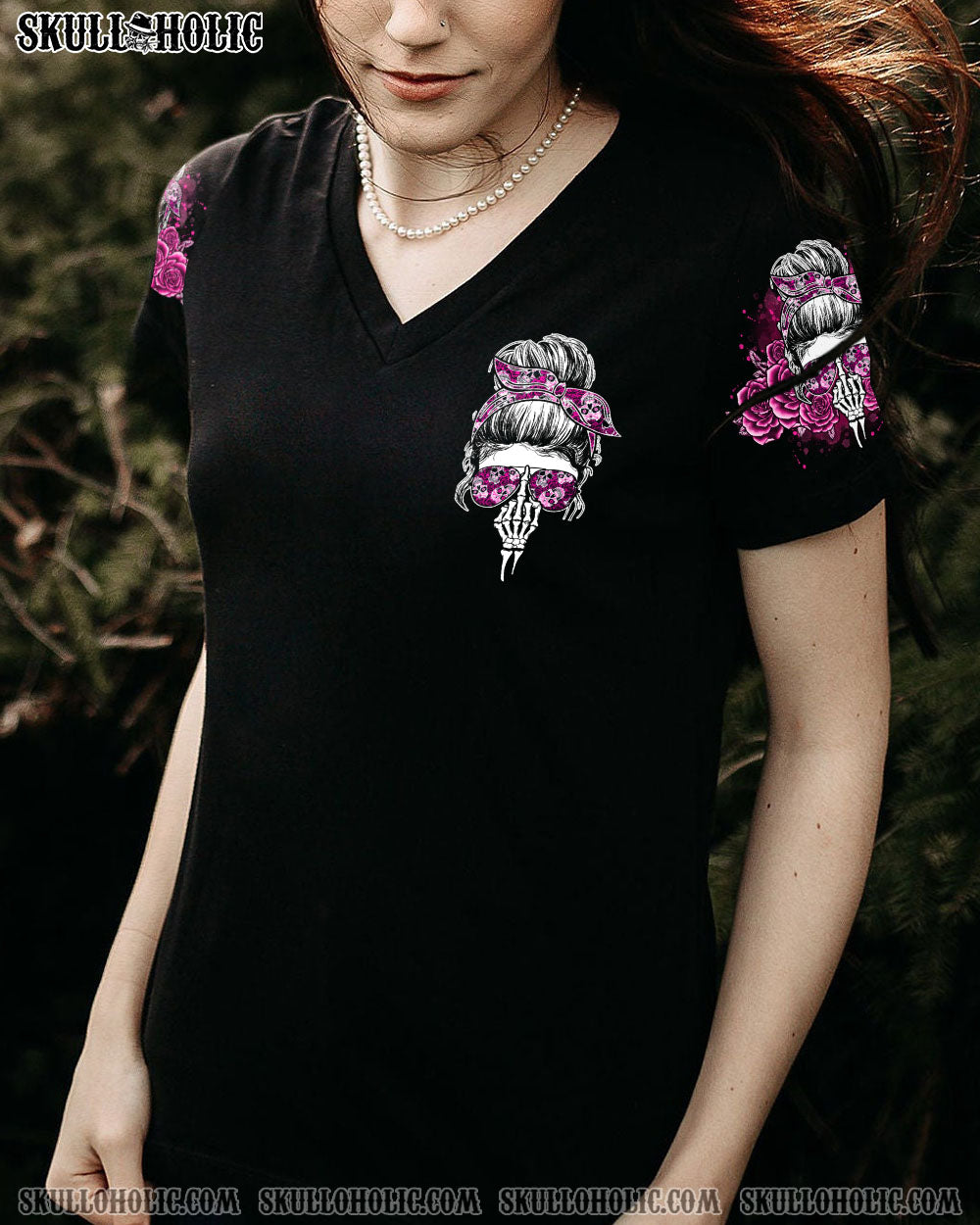 Im a BITCH Dont Try Me Skull Rose Sassy Graphic Tee for Women AOP Shirts _9_ OwmmQ