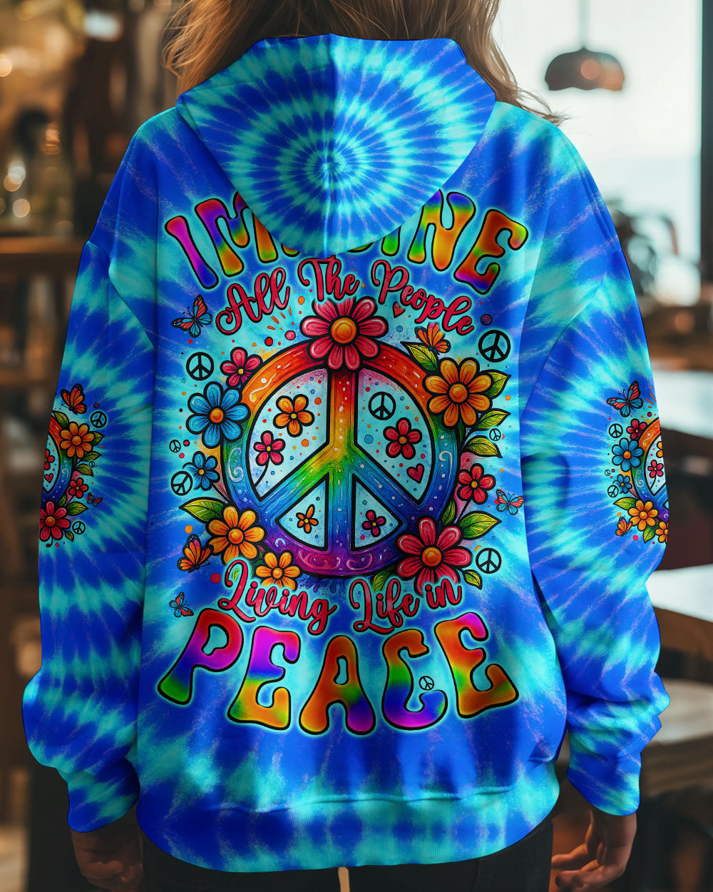 Imagine All The People Living Life in Peace Peace Symbol Bright Tie Dye AOP Shirts _8_ 4HwLG