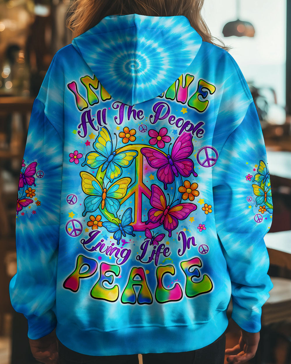 Imagine All The People Living Life in Peace Tie Dye Peace Symbol _26 Butterfly AOP Shirts _7_ NjZMC