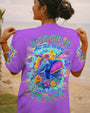 Imagine All the People Living Life in Peace Peaceful Elephant with Colorful Floral Vibes AOP Shirts _1_ NDkfM