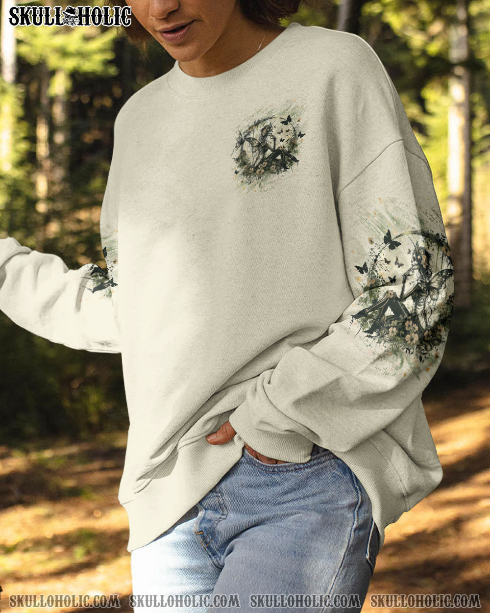 In My Next Life I Want To Be The Karma Fairy Floral Gothic Fairy Graphic for Women AOP Shirt _2_ 5UXnZ