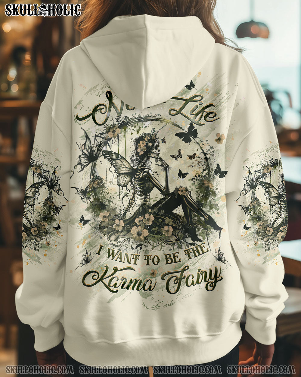 In My Next Life I Want To Be The Karma Fairy Floral Gothic Fairy Graphic for Women AOP Shirt _8_ nBP3X