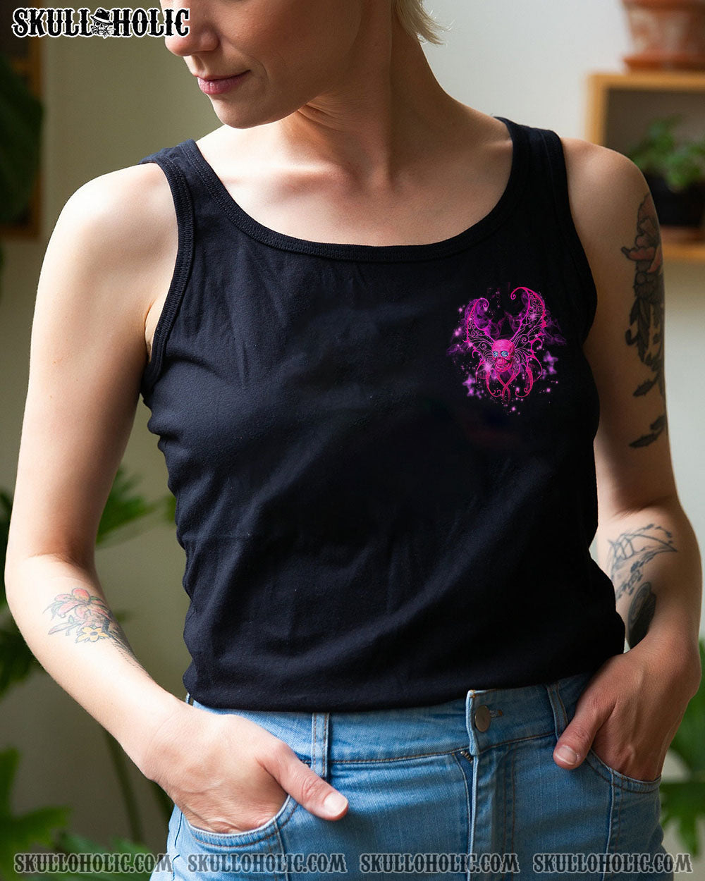 In My Next Life I Want to be the Karma Pink Skull Wings Graphic for Women AOP Shirts _15_ Rr1GY