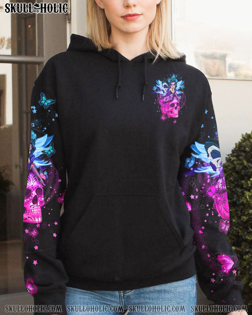 In My Next Life I want to be the Karma Fairy Pink Skull and Karma Graphic for Women AOP Shirts _13_ ayok3