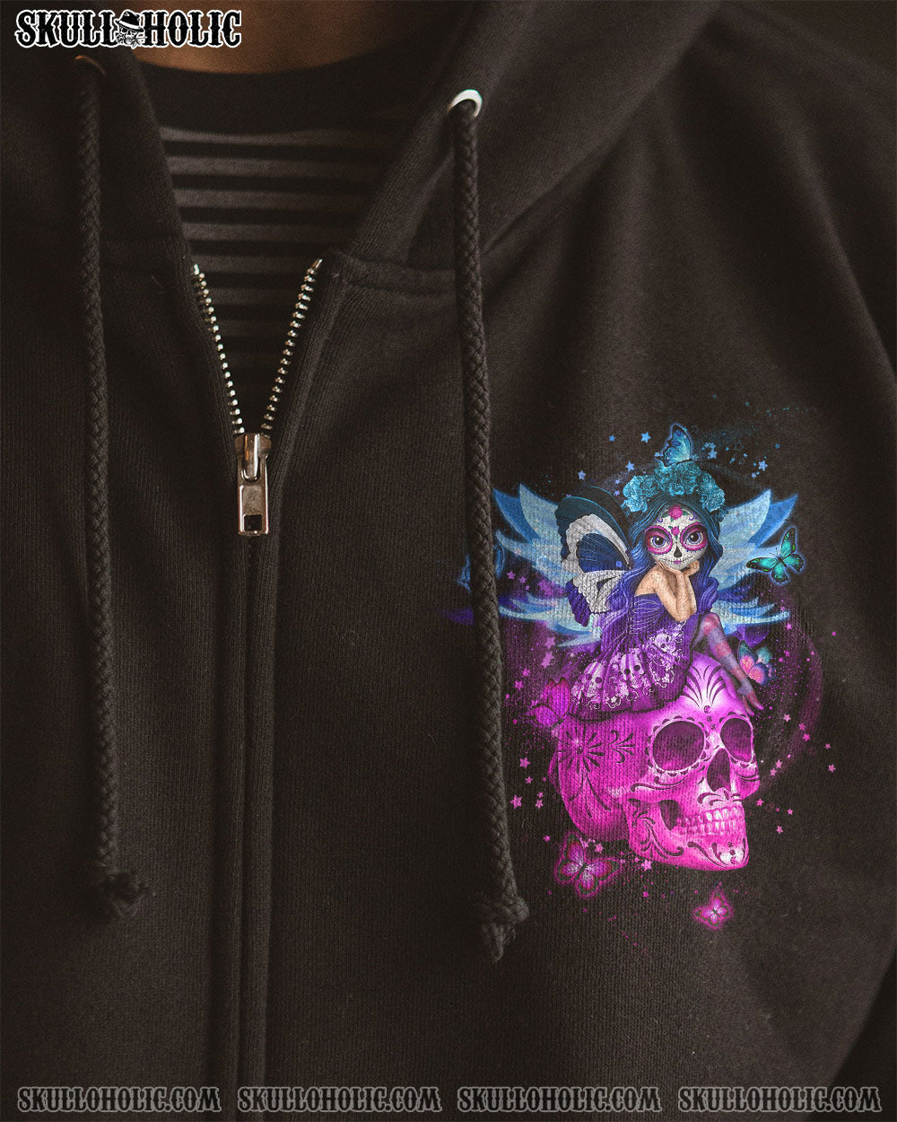 In My Next Life I want to be the Karma Fairy Pink Skull and Karma Graphic for Women AOP Shirts _4_ upIgE