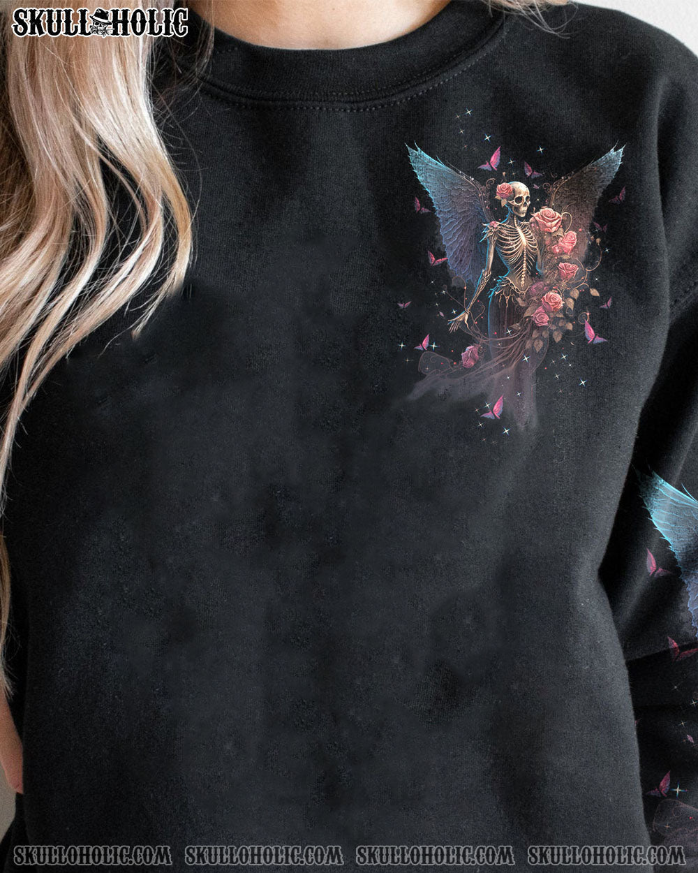 In my next life I want to be the Karma Fairy Skull Gothic Wings Roses AOP Shirts _2_ aYHPI