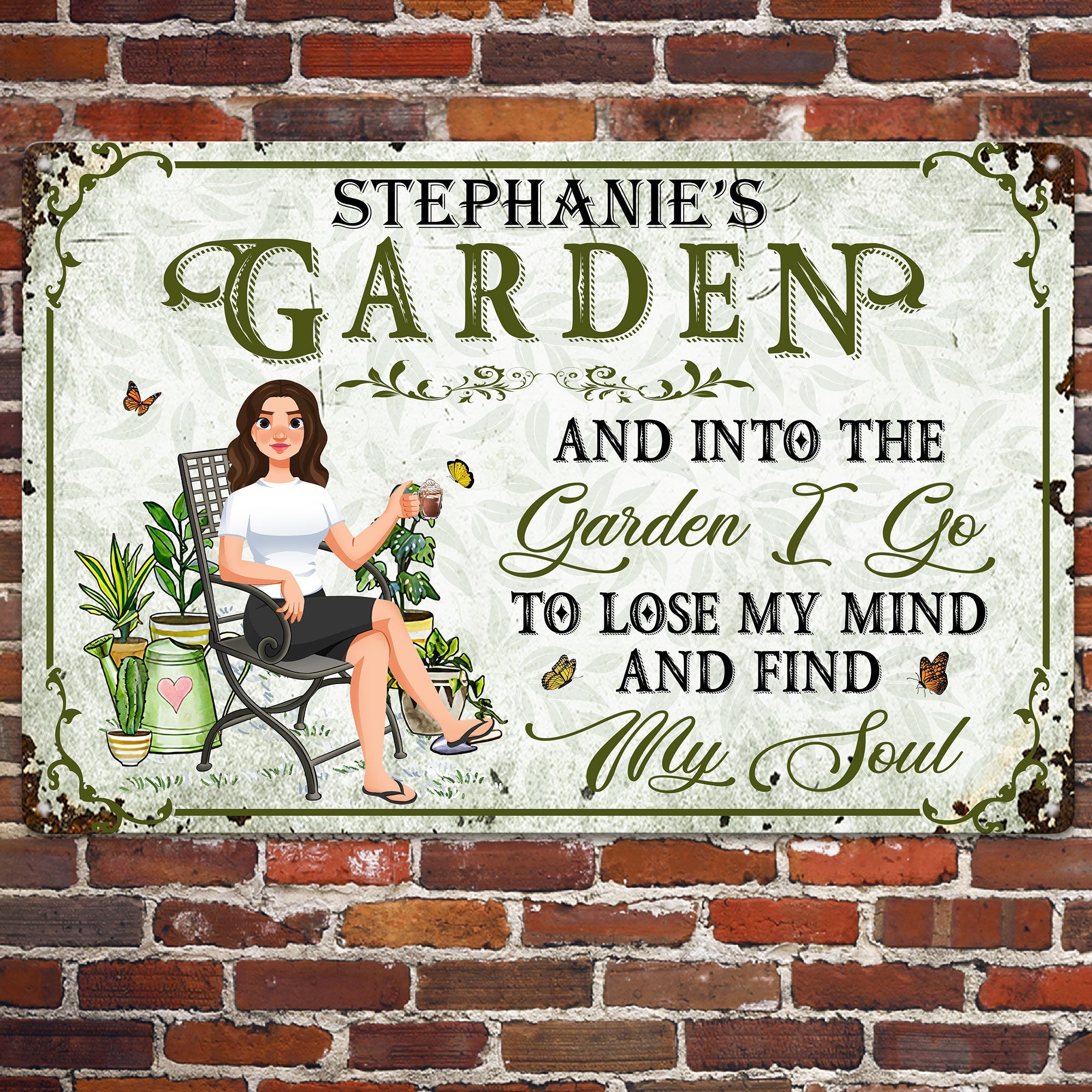 Into The Garden I Go Personalized Metal Sign_2_29cced54 5387 4eb9 864c 16afb4c5e2e4
