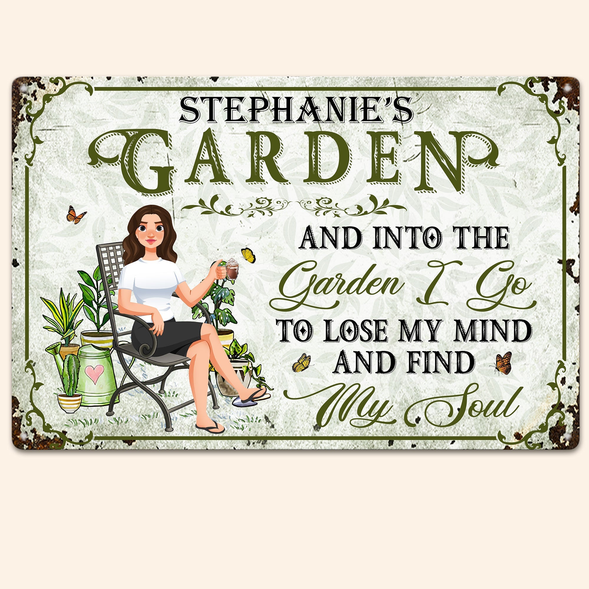 Into The Garden I Go Personalized Metal Sign_4_acd6921c 4272 4899 b840 066f8a14346b