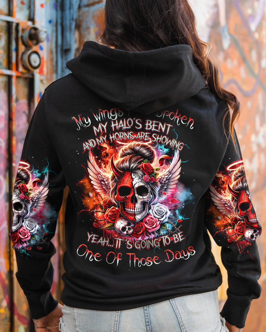 It_E2_80_99s Going To be One of Those Days Angel Devil Skull Gothic Graphic AOP Shirts _1_ dZkEn