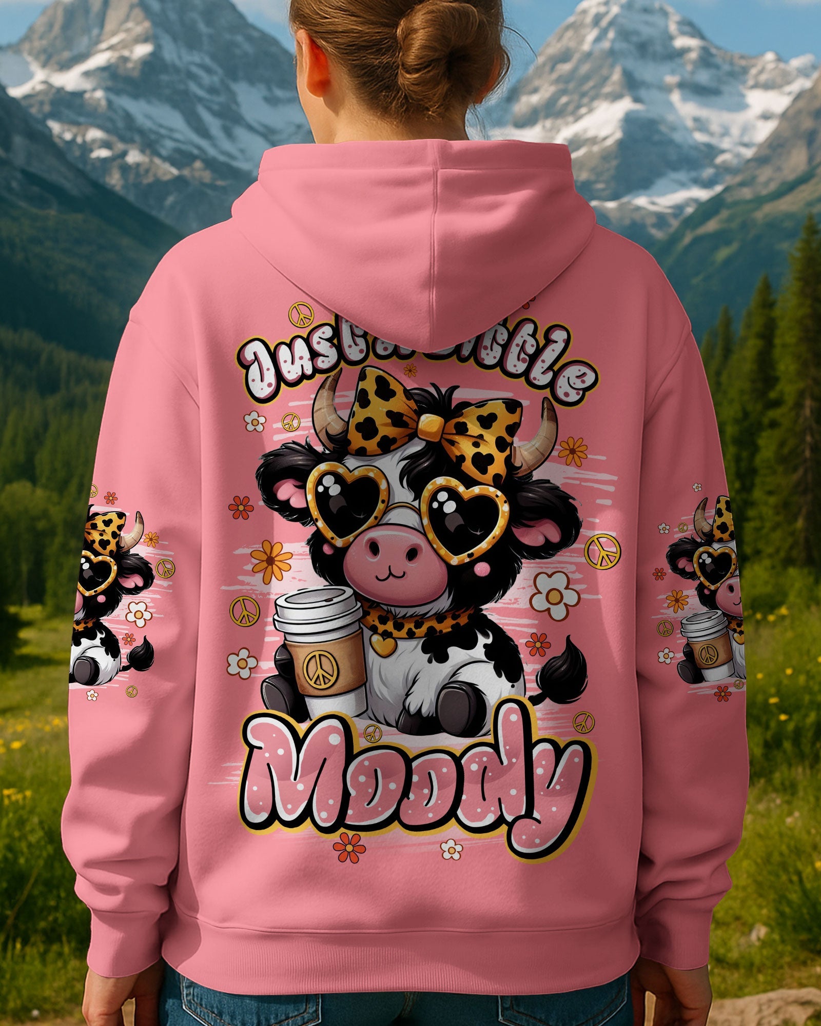 Just A Little Moody Cow Cute Cow Design _26 Coffee Lover_E2_80_99s AOP Shirts _5_ sP3z9