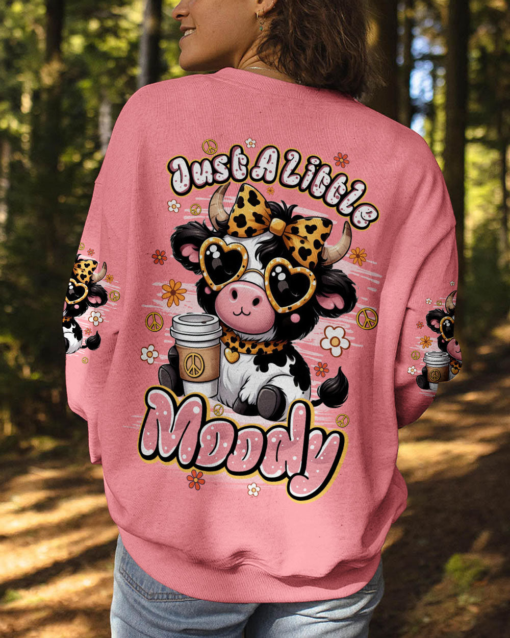 Just A Little Moody Cow Cute Cow Design _26 Coffee Lover_E2_80_99s AOP Shirts _7_ sZnL8