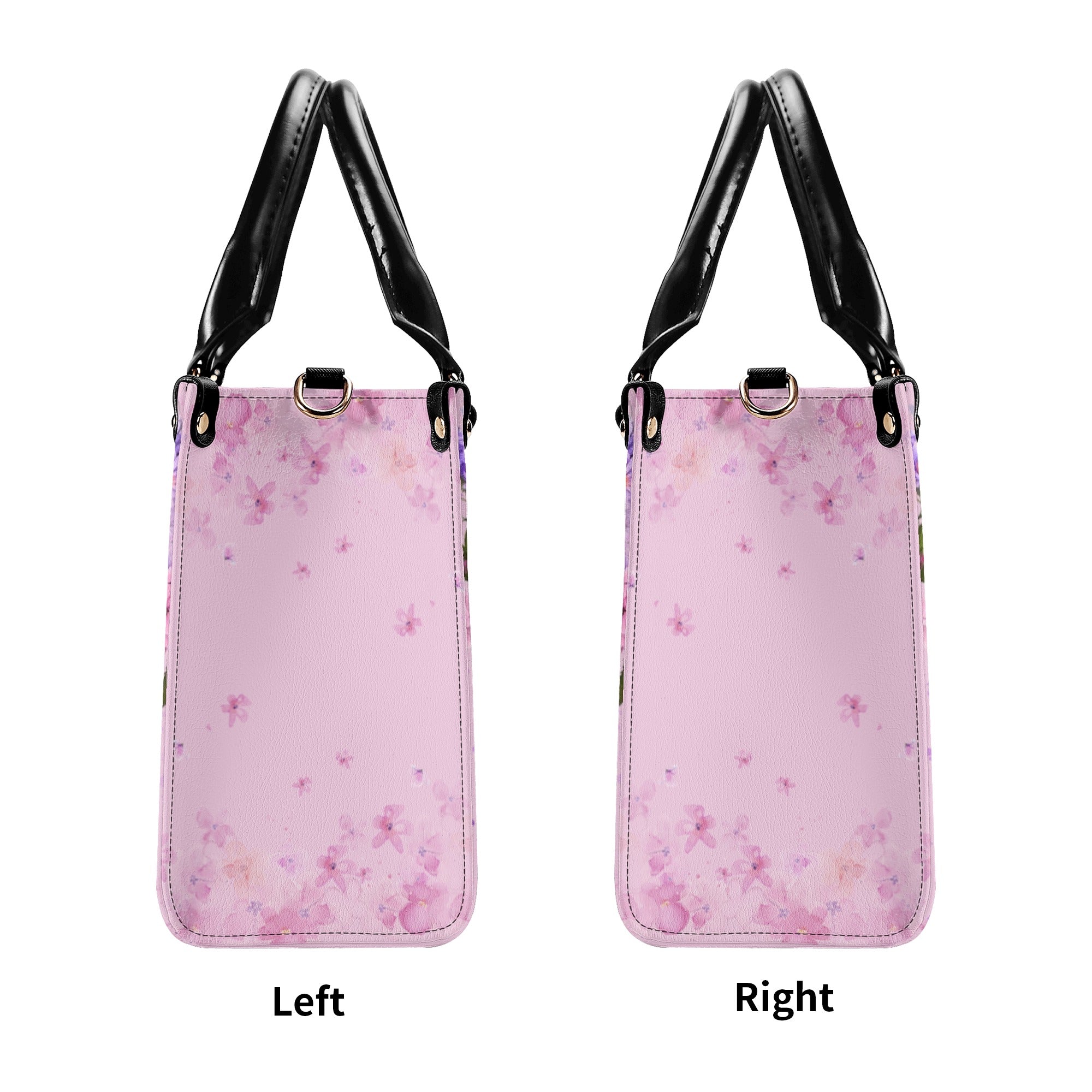 Just Breathe Everything Is Going To Be Okay Butterfly with Pink Floral Hippie Leather Bag _3_ M5DT7