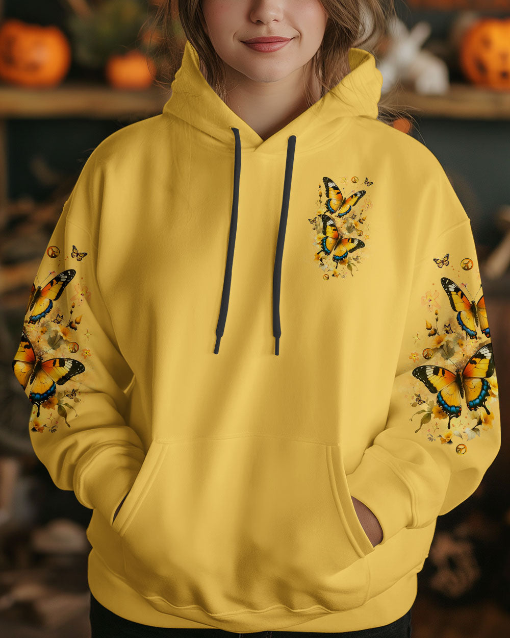 Just Breathe Everything Is Going To Be Okay Inspirational Butterfly AOP Shirts _4_ EjLV2