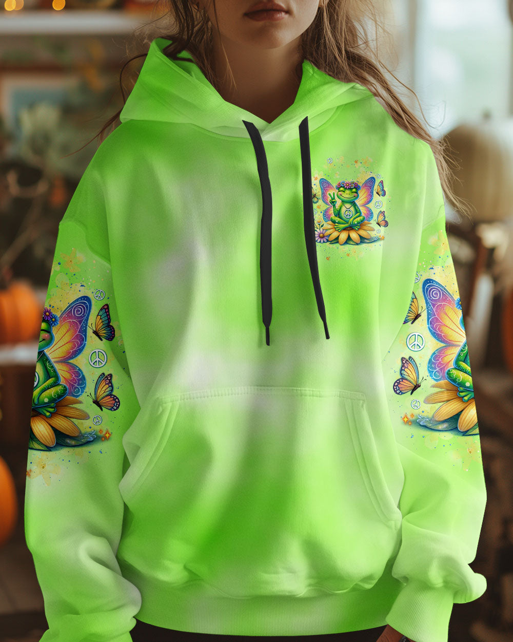 Just Breathe Everything Is Going to Be Okay Frog Meditating Peace AOP Shirts _4_ MzOrP