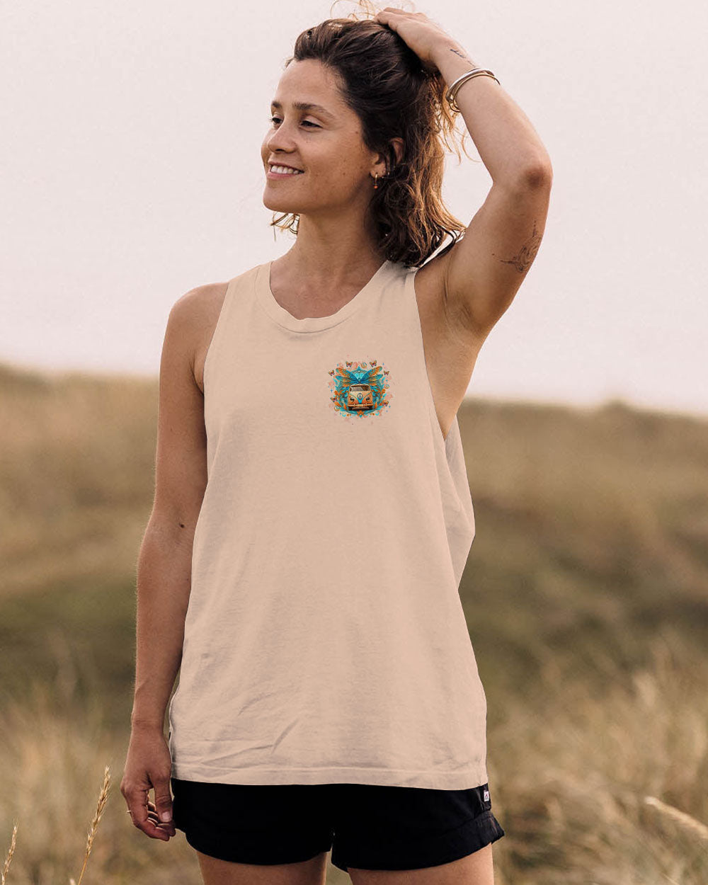 Just Breathe Everything Is Going to Be Okay Peace Van and Butterflies AOP Shirts _6_ eaLOY