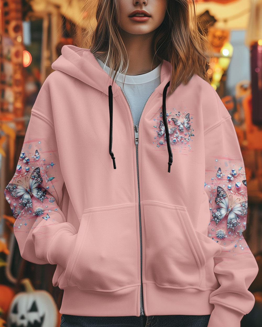 Just Breathe Everything Is Going to Be Okay Pink Butterfly Graphic AOP Shirts _9_ bQZEa