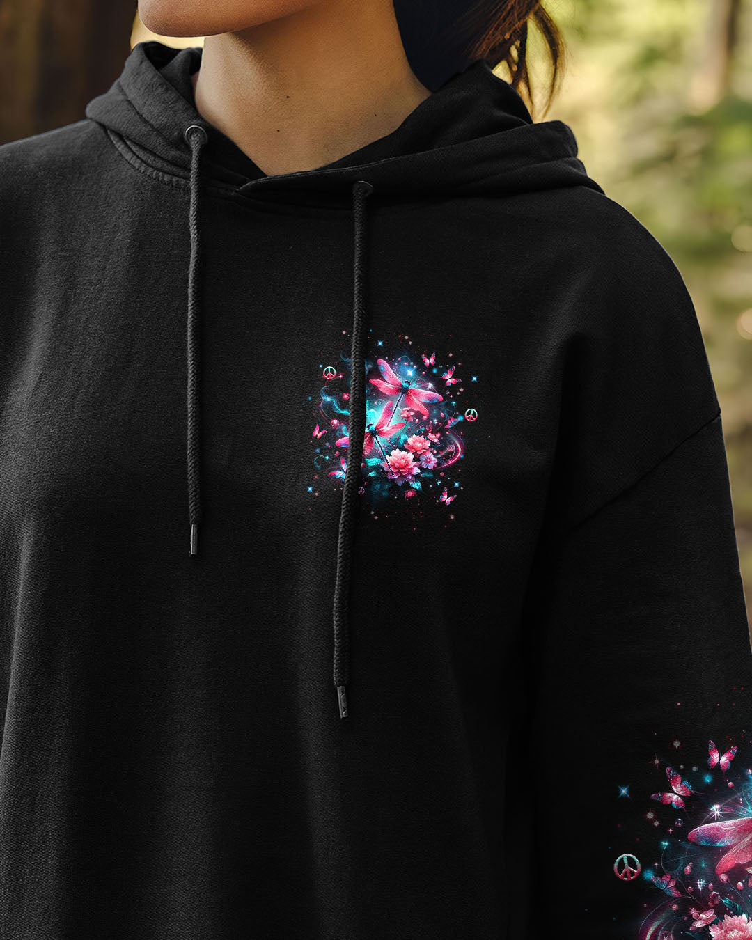 Just Breathe Everything Is Going to Be Okay Tee Inspirational Dragonfly Peaceful Quote AOP Shirts _7_ 1O5yu