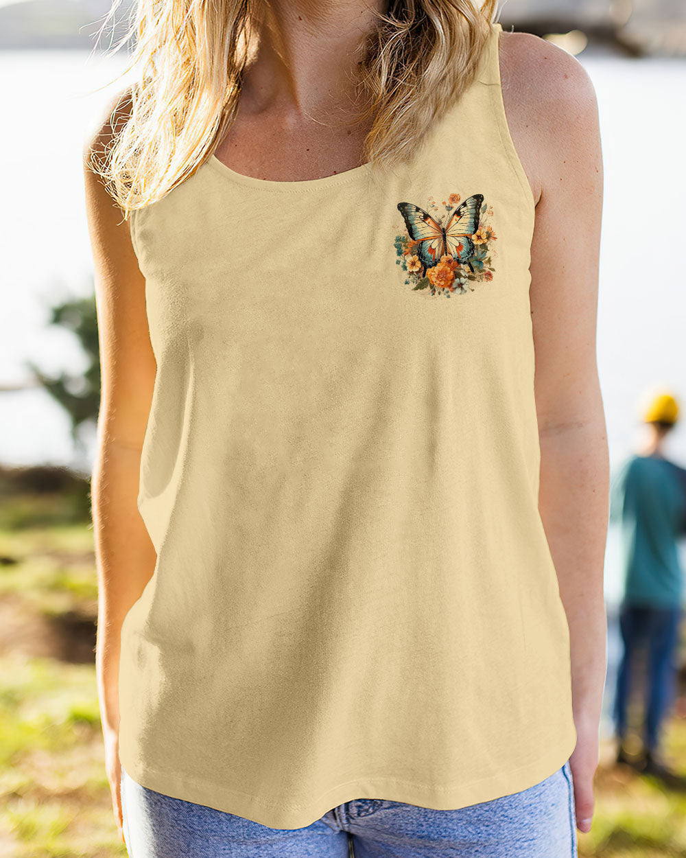 Just Breathe Everything Is Going to Be Okay Vintage Butterfly and Floral AOP Shirts _12_ kWv23