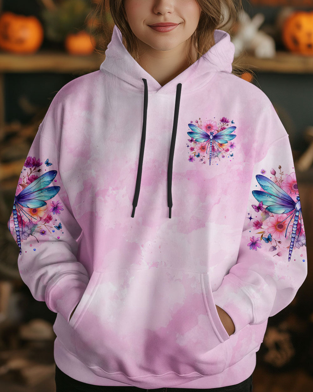 Just Breathe Everything Will Be Okay Tie Dye Dragonfly Inspirational AOP Shirts _4_ vNH1e