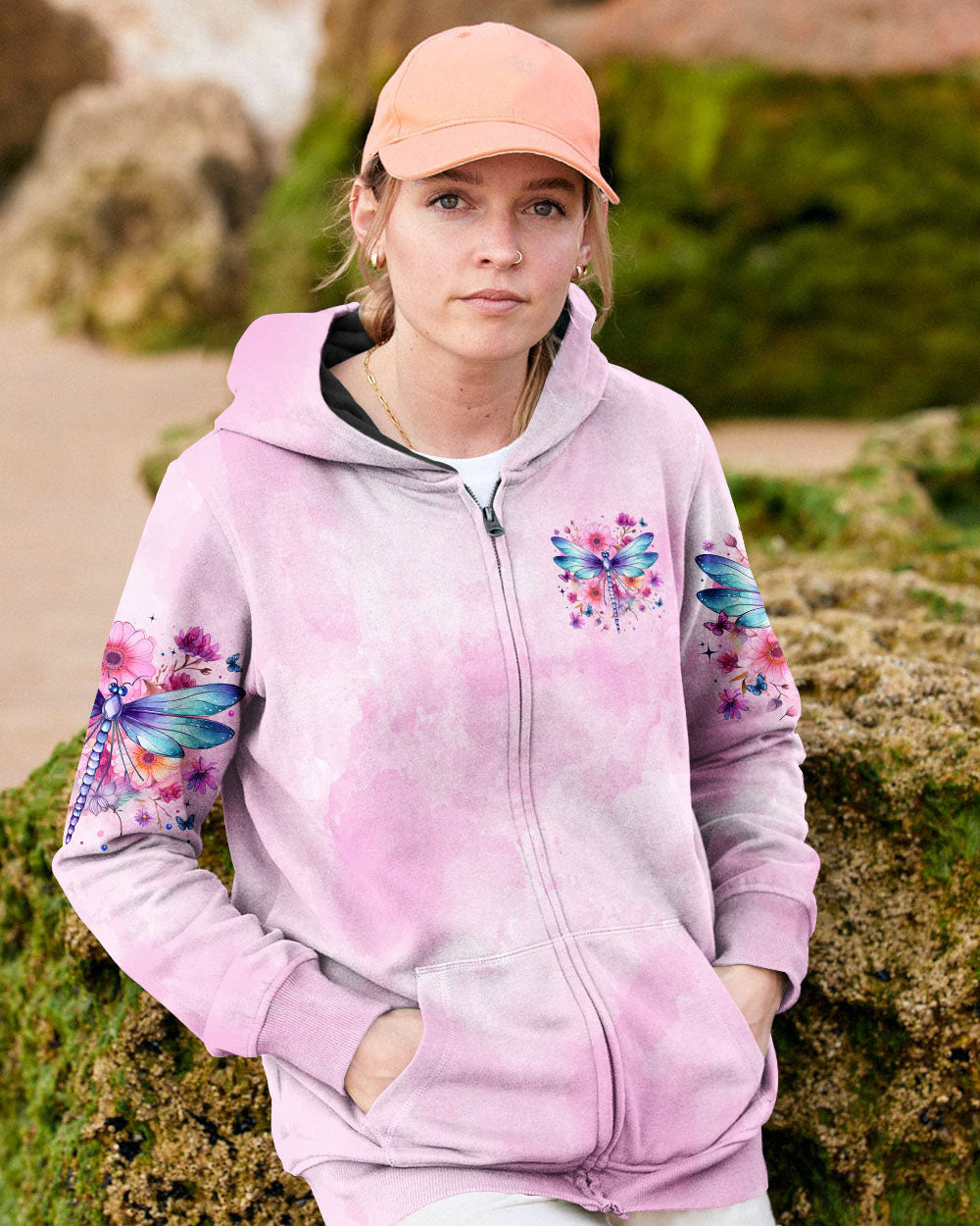 Just Breathe Everything Will Be Okay Tie Dye Dragonfly Inspirational AOP Shirts _8_ tJxrl