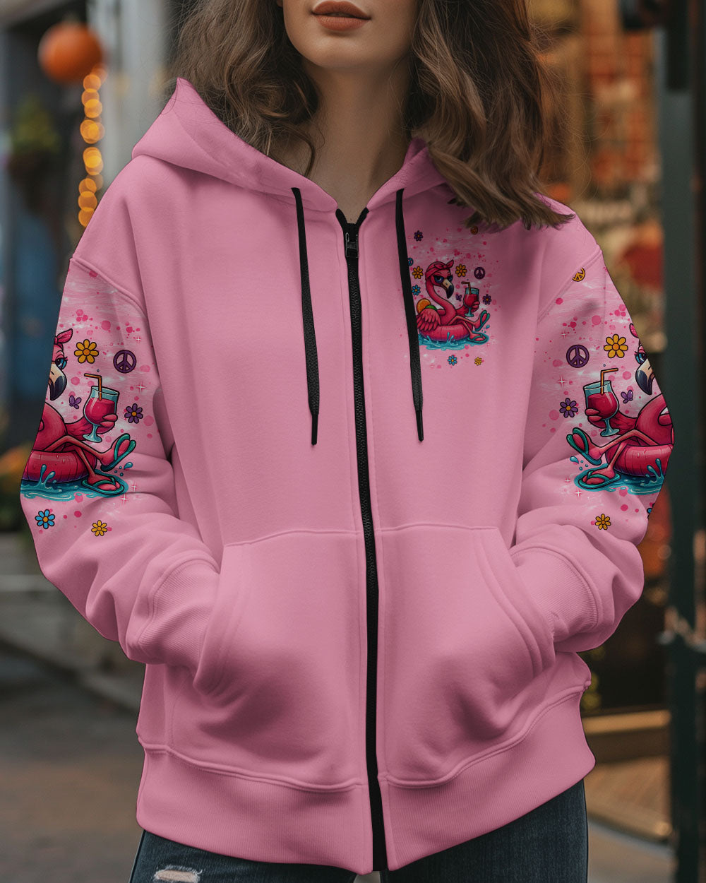 Just Keep On Chilling Stay Wild _26 Free Pink Flamingo Cute Summer AOP Shi _10_ Dnf17