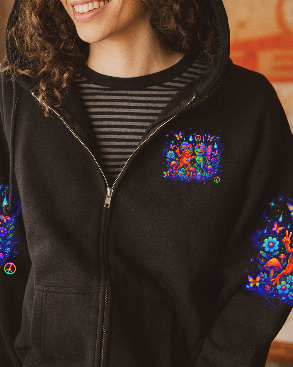 Just Keep On Chilling Stay Wild and Free Fun Frog Colorful Summer AOP Shirts _10_ lG85I